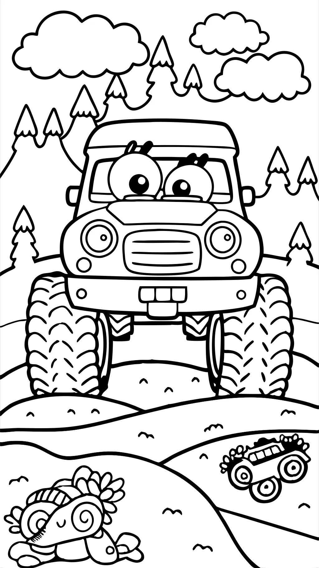 free printable coloring pages monster trucks